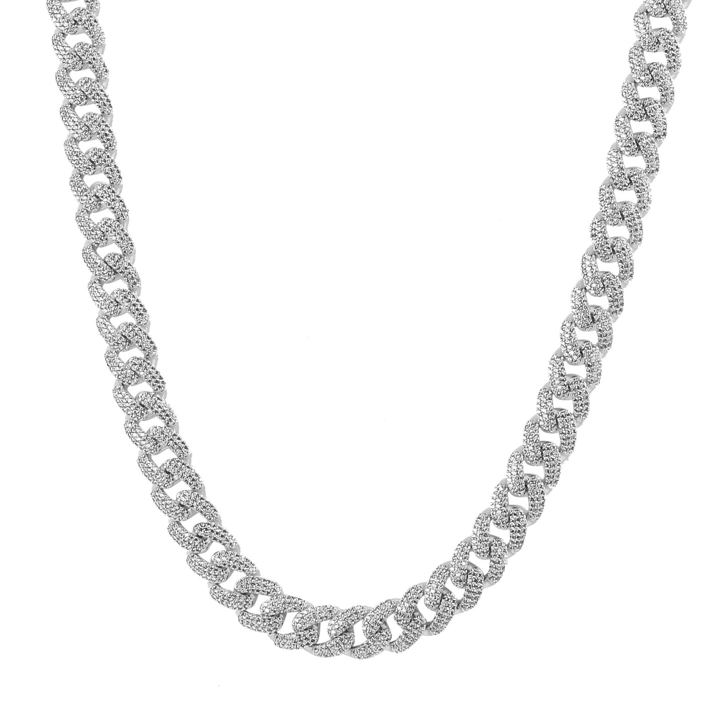 12MM 925 MOISSANITE CUBAN CHAIN | 991401 - Getmgirlzworld Shop