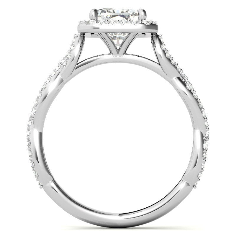 14k Gold Moissanite Emerald Shape Ring – LR00204 - Getmgirlzworld Shop