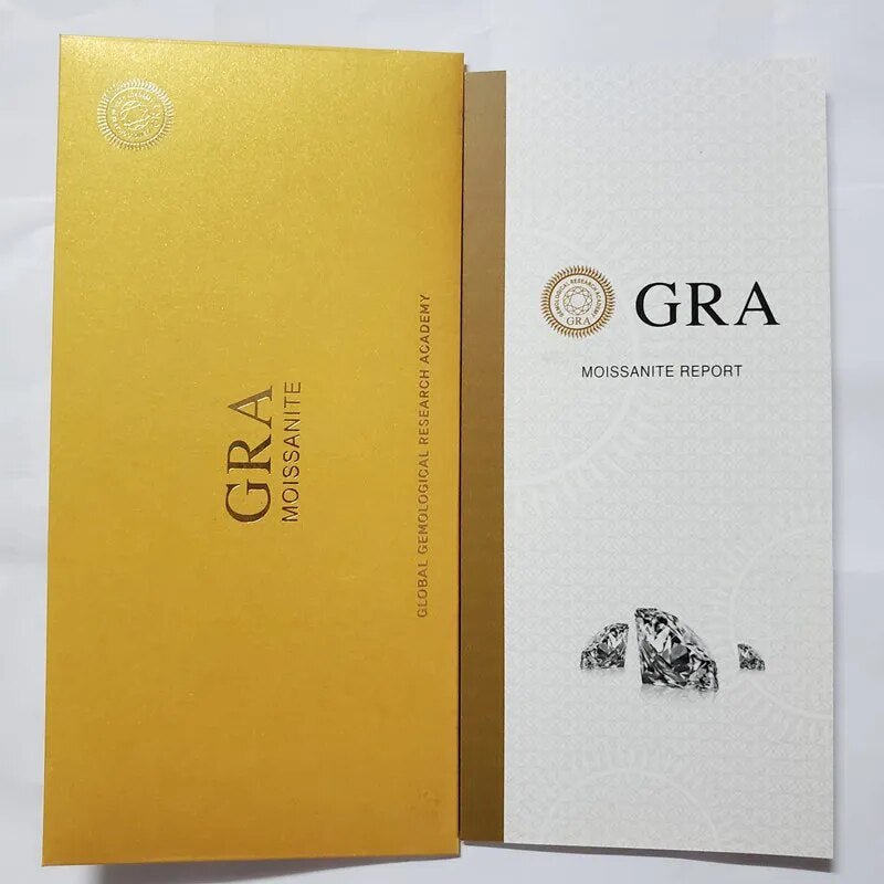 GRA Moissanite grading report.