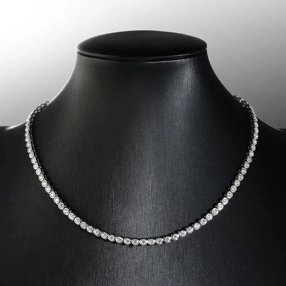 2mm 3mm Moissanite Tennis Bracelet for Women Men 100% 925 Sterling - Getmgirlzworld Shop