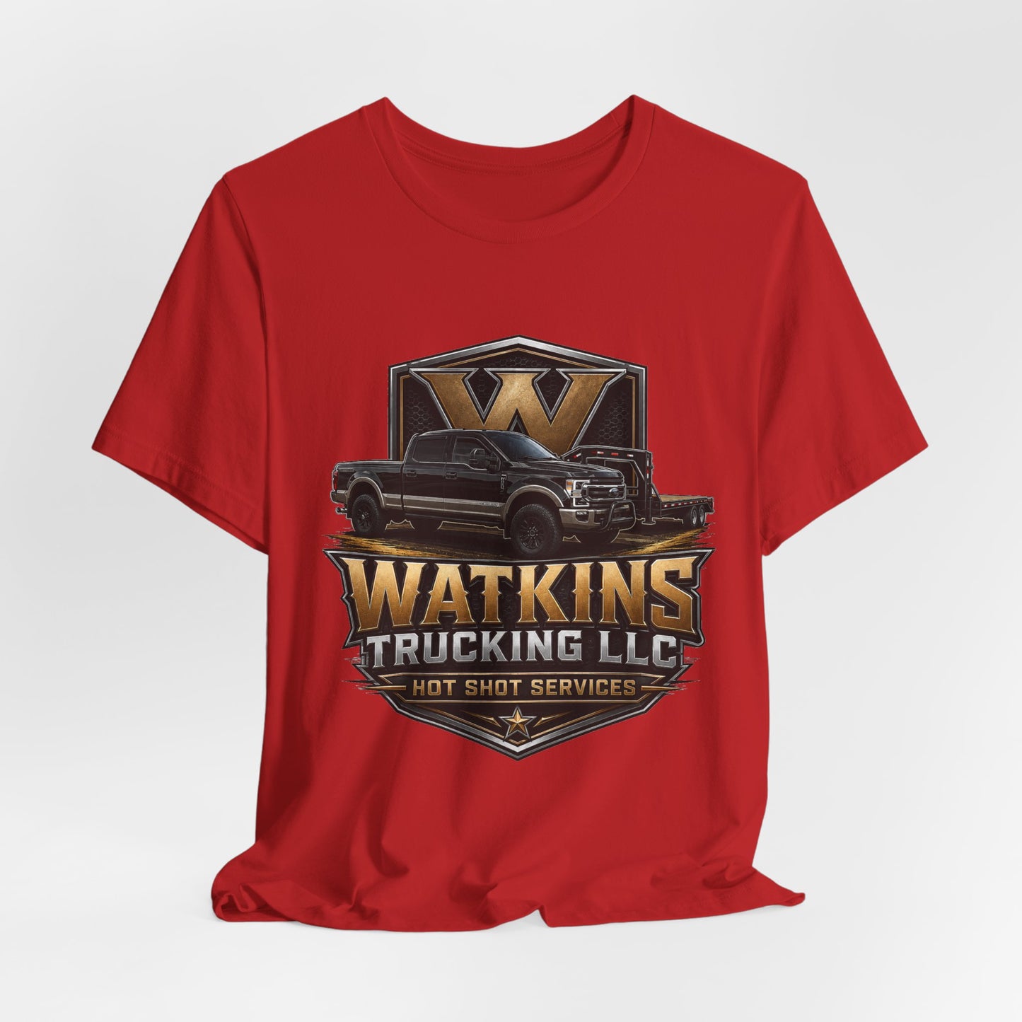 Watkins Trucking LLC Logo T‑Shirt — Gabriel Watkins Contact Graphic Tee