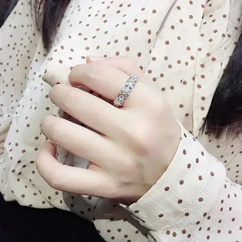 DY D/VVS Moissanite Women's Ring Jewelry Band GRA Certificate 925 - Getmgirlzworld Shop