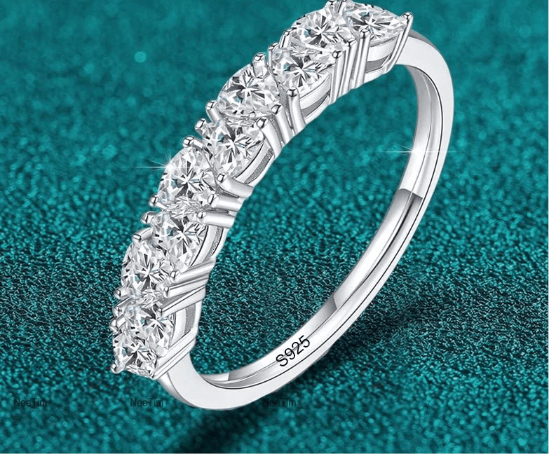 Full Triangle Moissanite Ring for Women Sparkling Wedding - Getmgirlzworld Shop