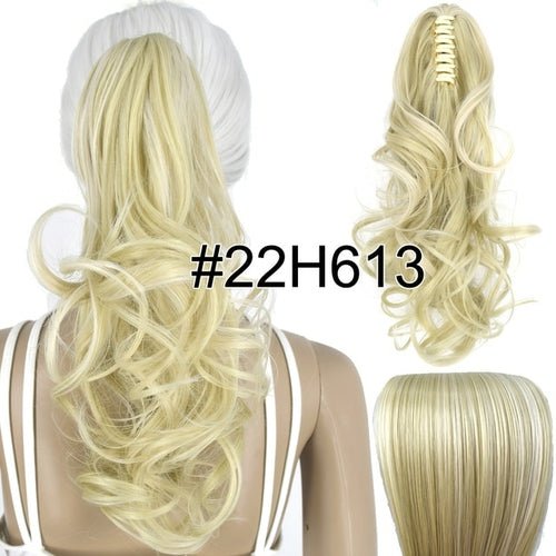 Topreety Heat Resistant Synthetic Hair 90gr 14" 35cm Wavy Claw Clip - Getmgirlzworld Shop