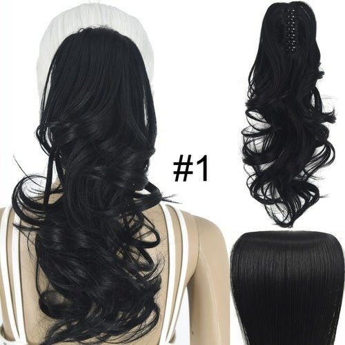 Topreety Heat Resistant Synthetic Hair 90gr 14" 35cm Wavy Claw Clip - Getmgirlzworld Shop