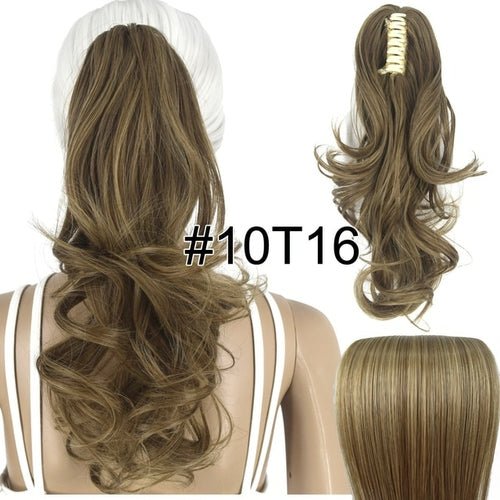 Topreety Heat Resistant Synthetic Hair 90gr 14" 35cm Wavy Claw Clip - Getmgirlzworld Shop