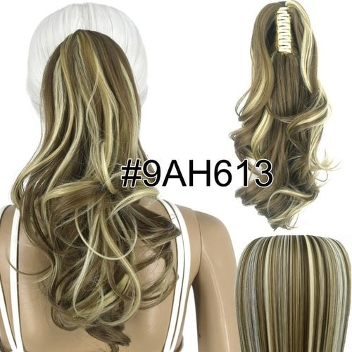 Topreety Heat Resistant Synthetic Hair 90gr 14" 35cm Wavy Claw Clip - Getmgirlzworld Shop