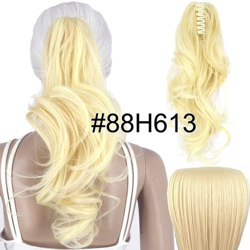 Topreety Heat Resistant Synthetic Hair 90gr 14" 35cm Wavy Claw Clip - Getmgirlzworld Shop