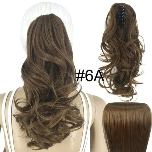 Topreety Heat Resistant Synthetic Hair 90gr 14" 35cm Wavy Claw Clip - Getmgirlzworld Shop