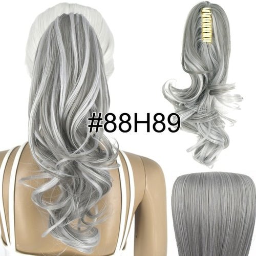 Topreety Heat Resistant Synthetic Hair 90gr 14" 35cm Wavy Claw Clip - Getmgirlzworld Shop