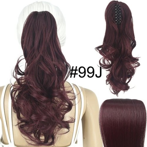 Topreety Heat Resistant Synthetic Hair 90gr 14" 35cm Wavy Claw Clip - Getmgirlzworld Shop