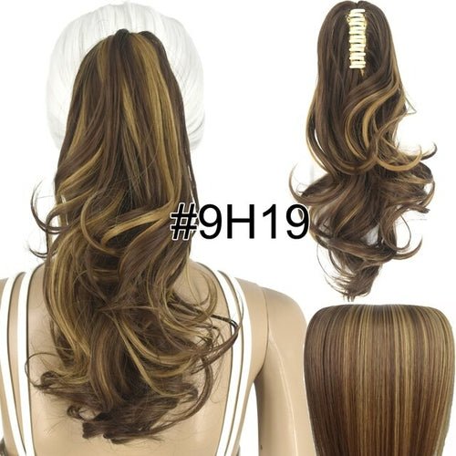 Topreety Heat Resistant Synthetic Hair 90gr 14" 35cm Wavy Claw Clip - Getmgirlzworld Shop