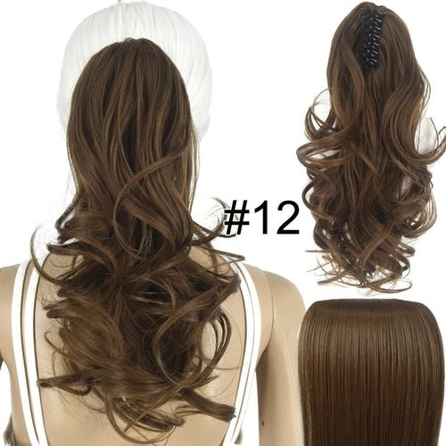 Topreety Heat Resistant Synthetic Hair 90gr 14" 35cm Wavy Claw Clip - Getmgirlzworld Shop