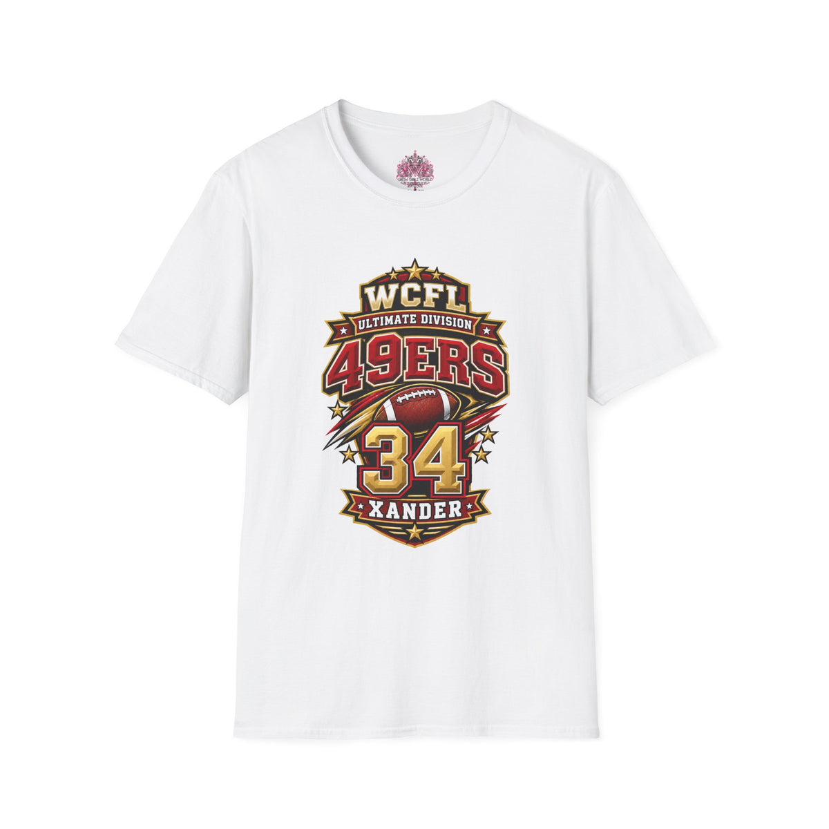 Custom Team Shirt -49ers WCFL Football Tee — Ultimate Division  Jersey Shirt