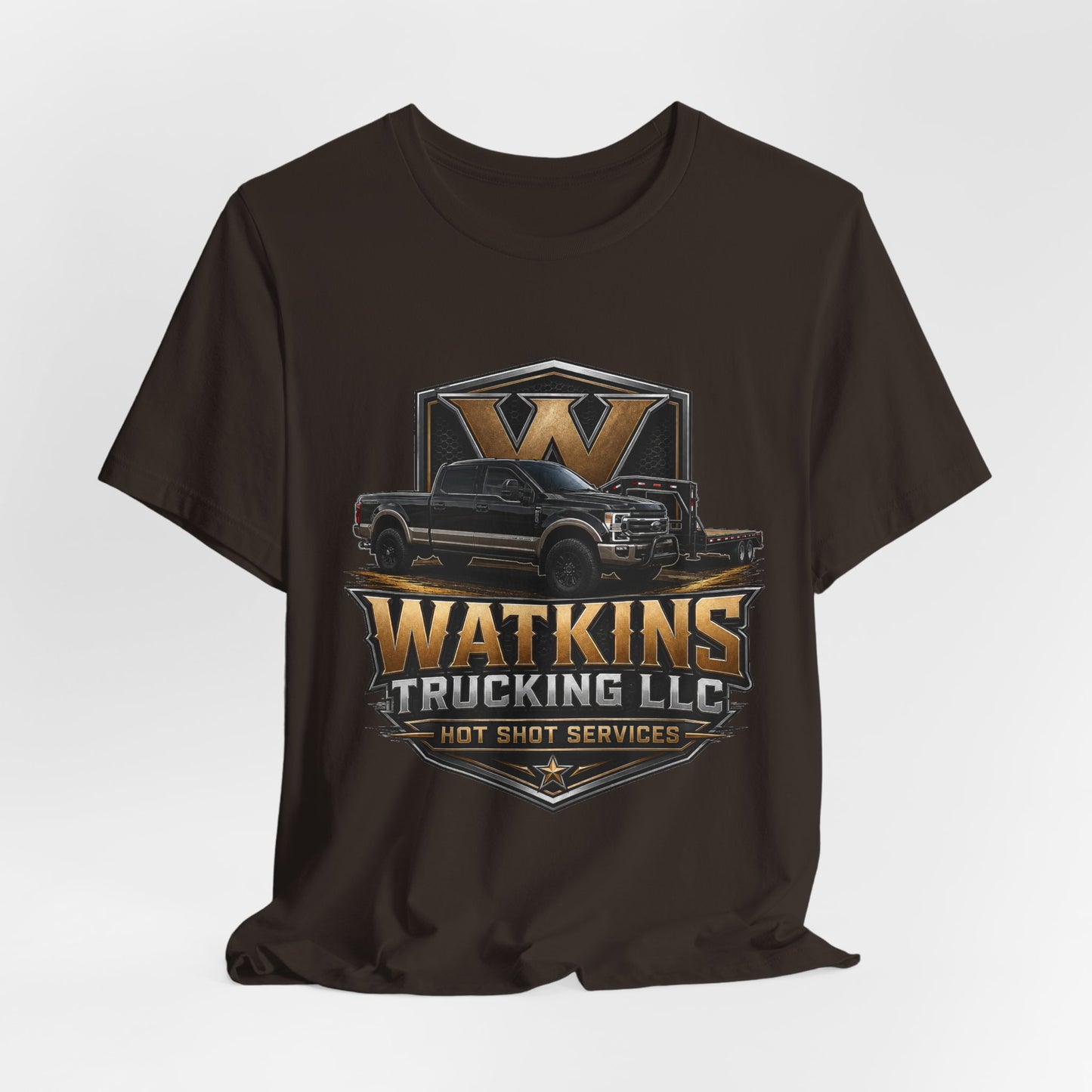 Watkins Trucking LLC Logo T‑Shirt — Gabriel Watkins Contact Graphic Tee