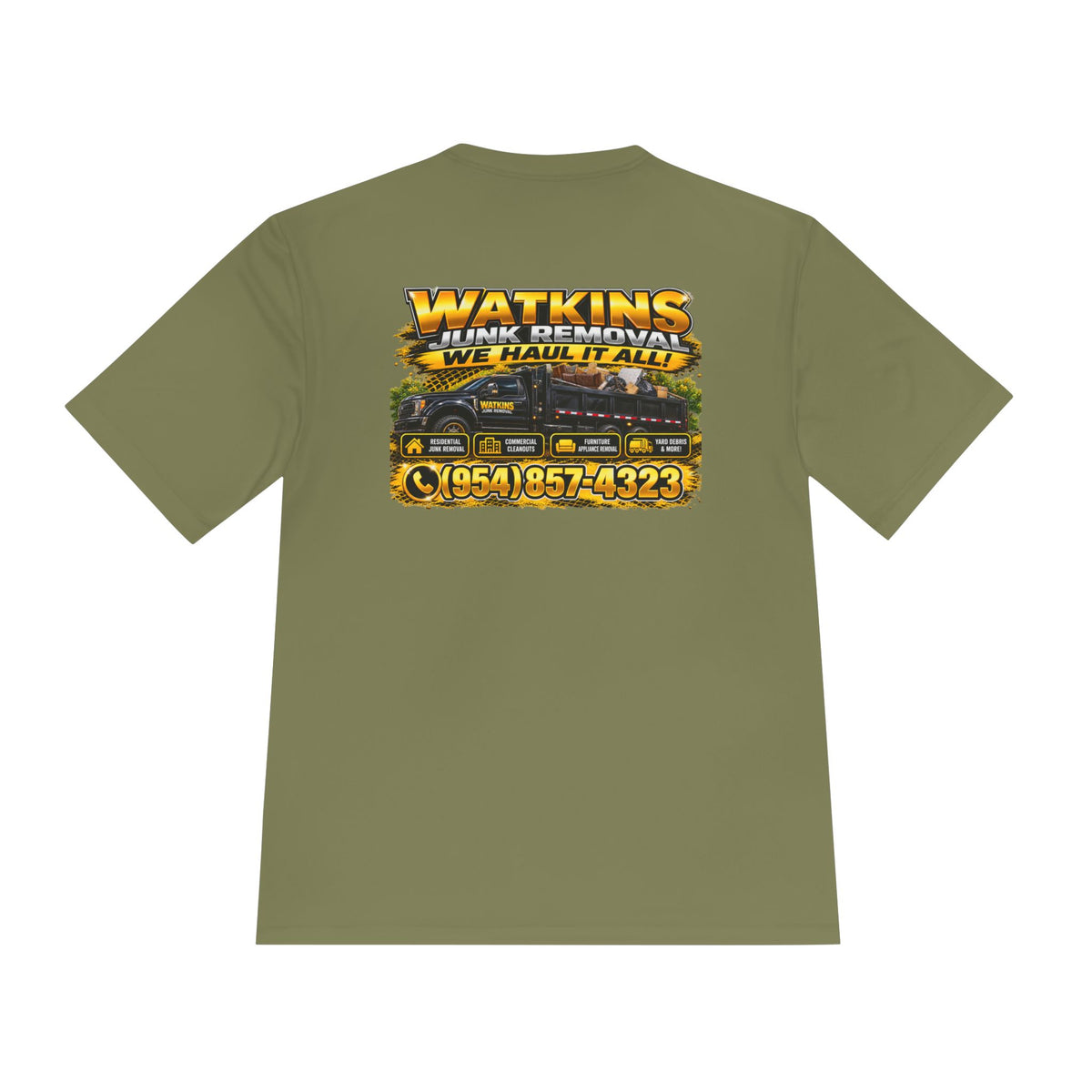 Custom Moisture-Wicking Tee — Personalized Work Shirt