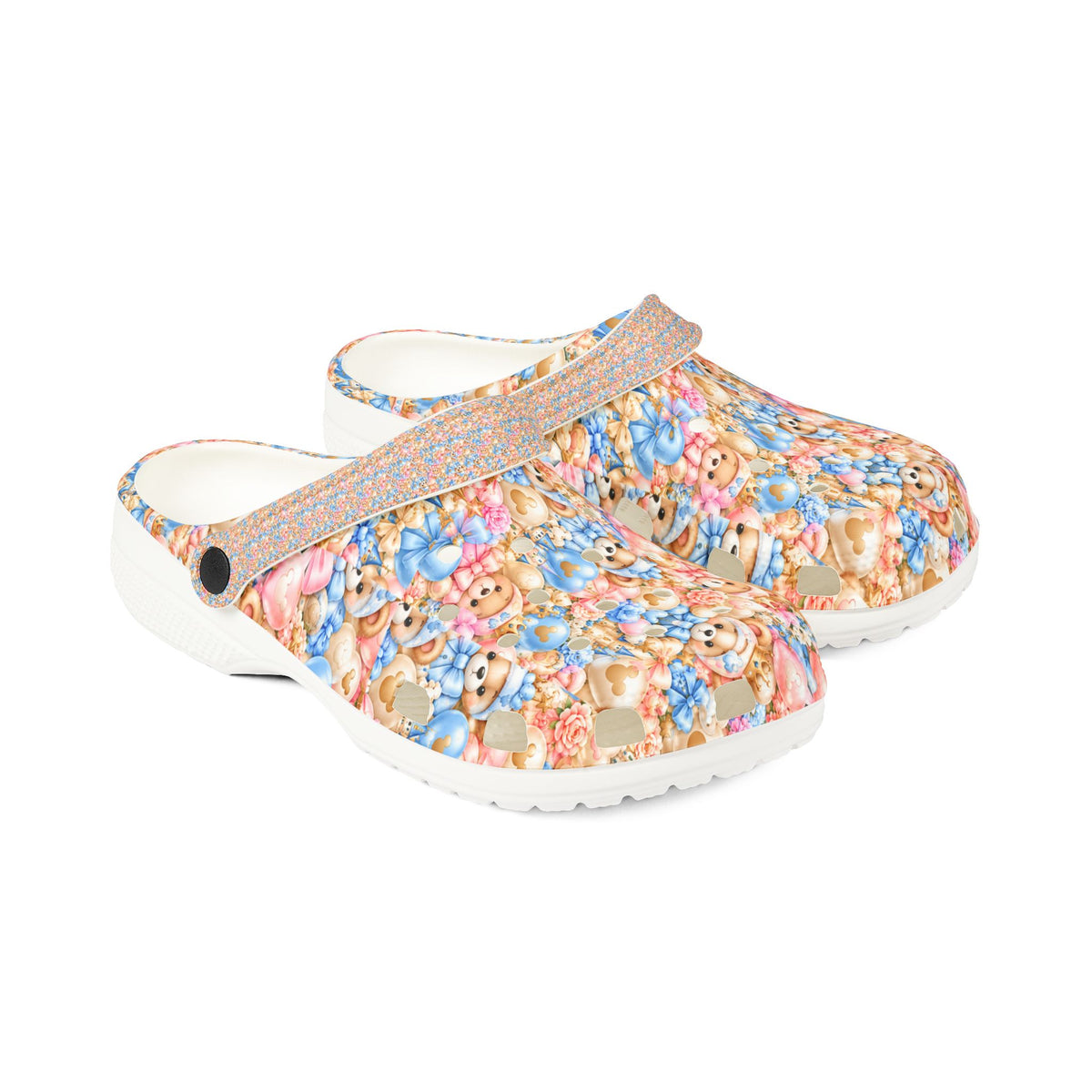 Cute Teddy Bear Pattern Clogs