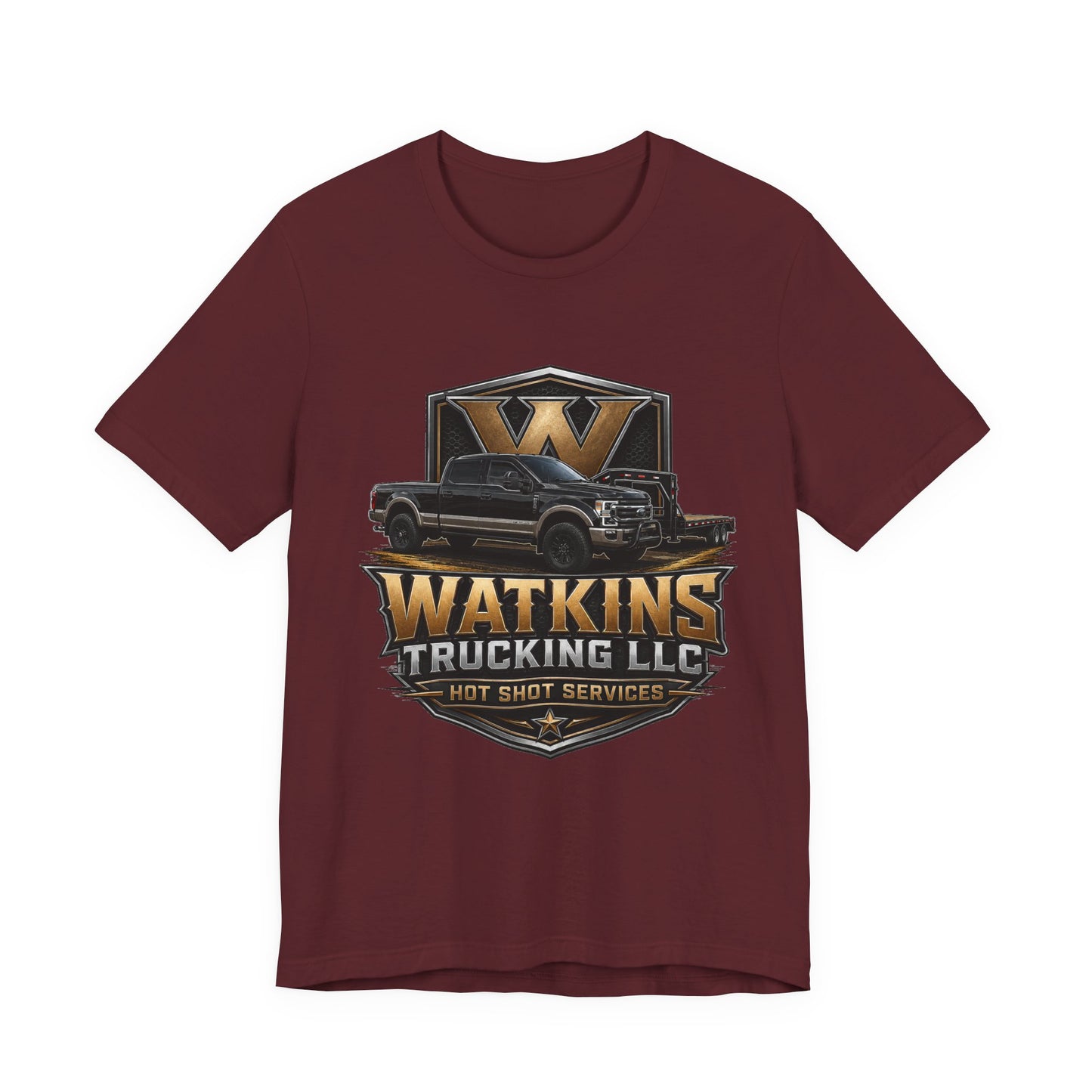 Watkins Trucking LLC Logo T‑Shirt — Gabriel Watkins Contact Graphic Tee