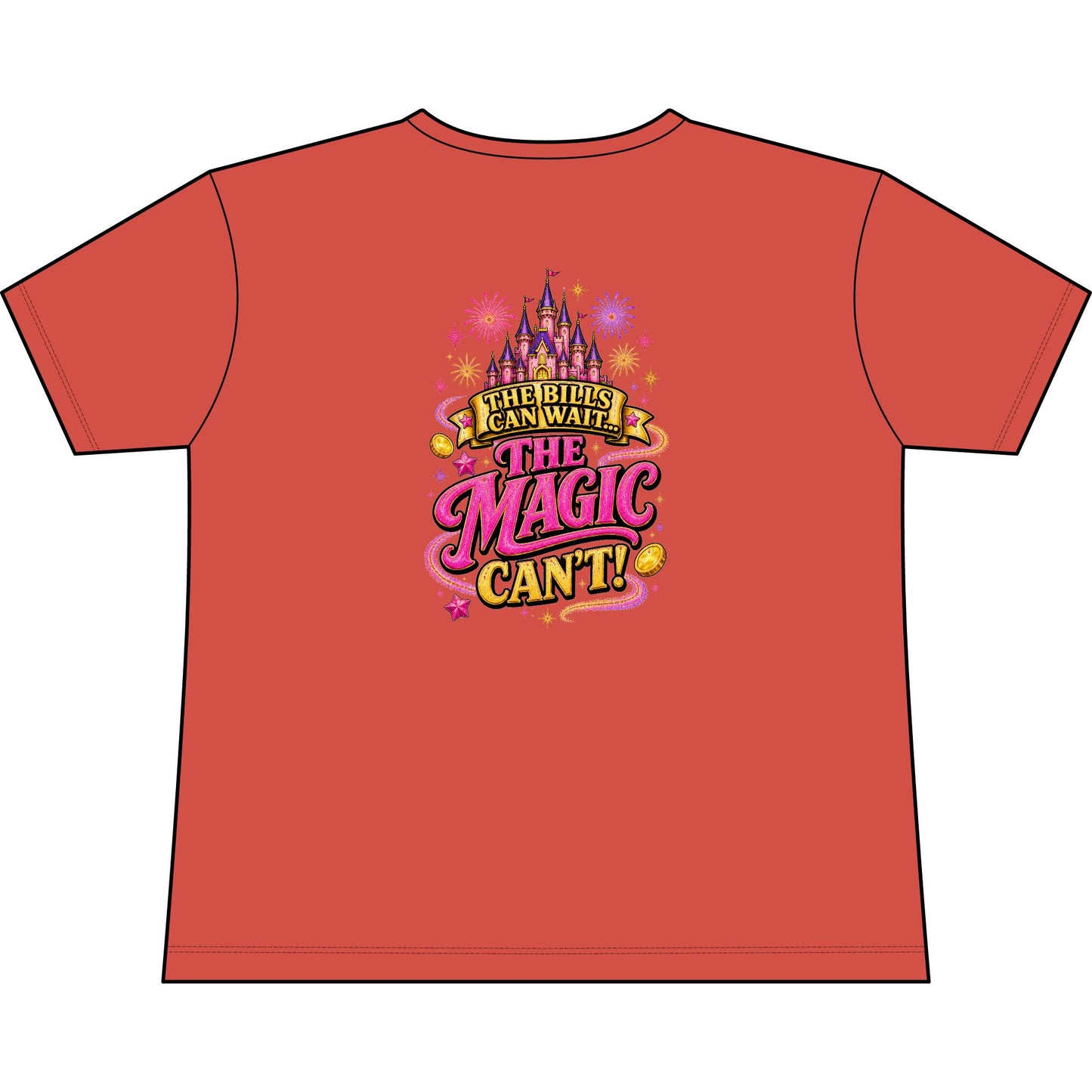 Disney Vacation Tee — "The Magic Can't" V‑Neck