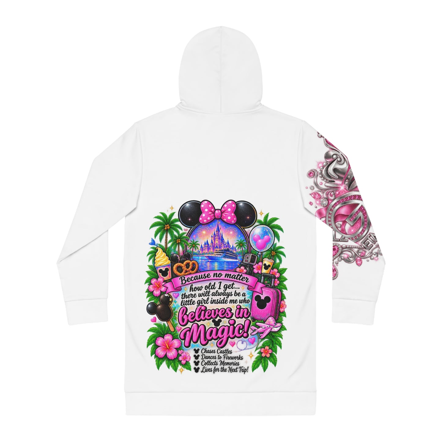 Hoodie Dress — "When the inner Disney Child stays alive in the grown-up Princess" Graphic