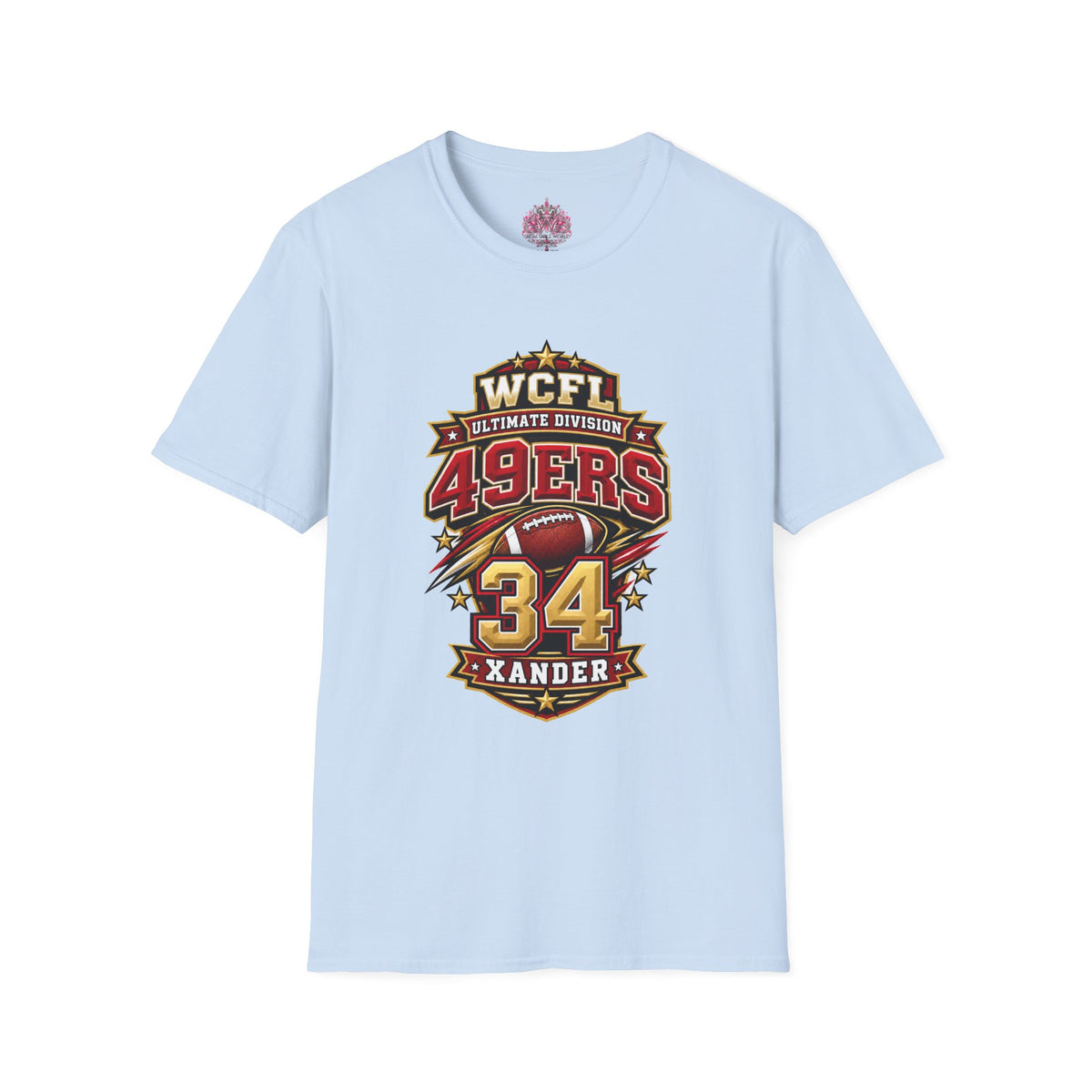 Custom Team Shirt -49ers WCFL Football Tee — Ultimate Division  Jersey Shirt