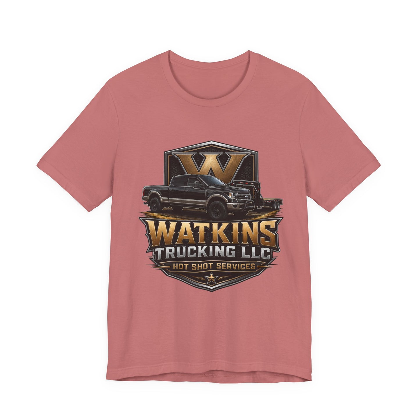 Watkins Trucking LLC Logo T‑Shirt — Gabriel Watkins Contact Graphic Tee