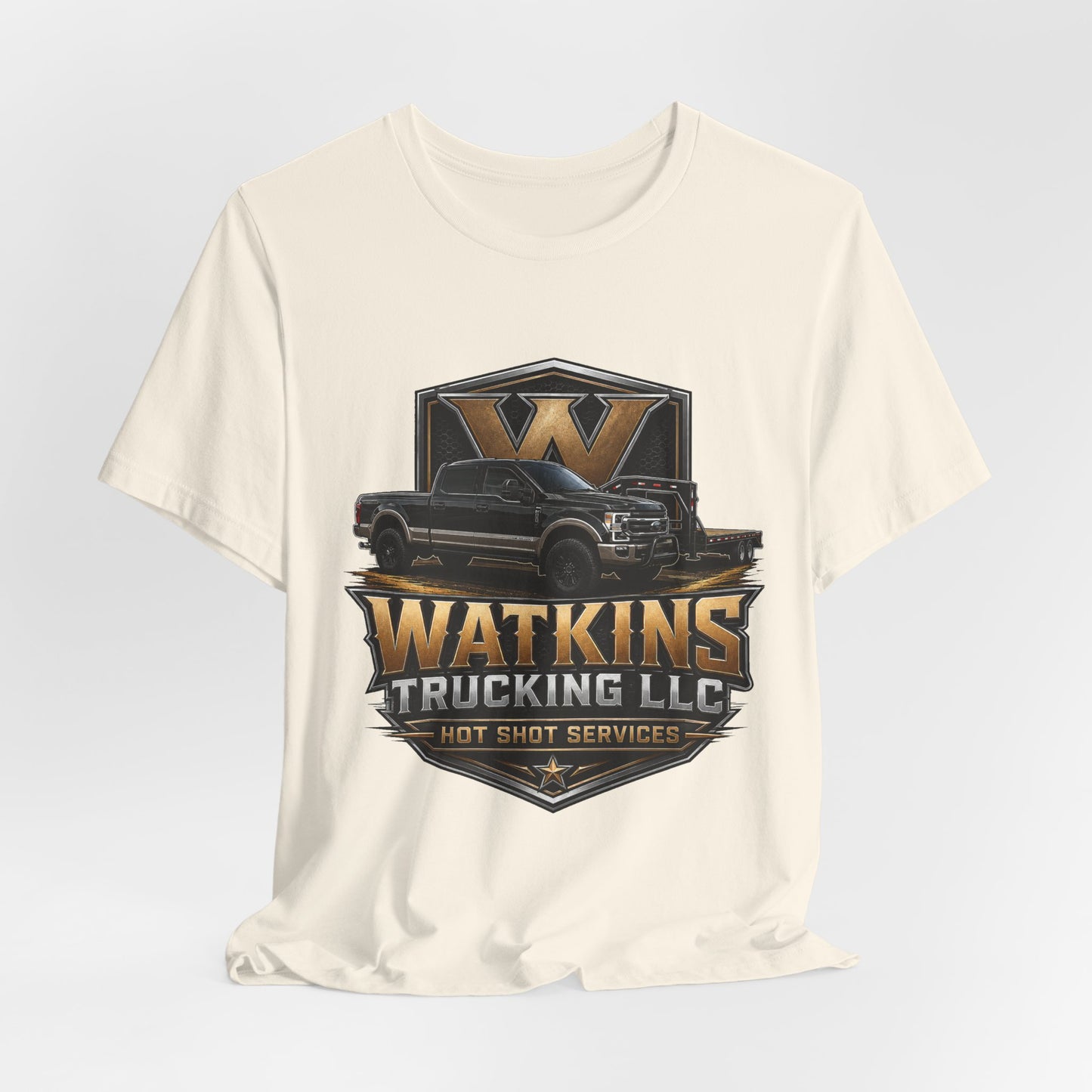 Watkins Trucking LLC Logo T‑Shirt — Gabriel Watkins Contact Graphic Tee