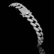 12MM 925 MOISSANITE CUBAN BRACELET | 991391