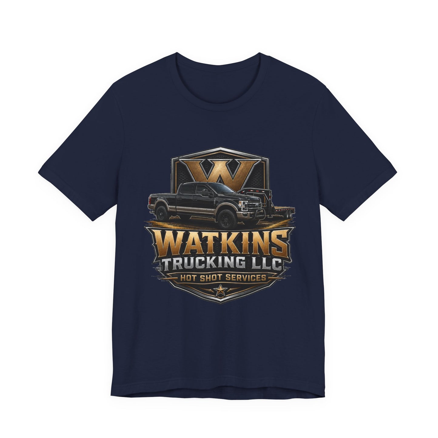 Watkins Trucking LLC Logo T‑Shirt — Gabriel Watkins Contact Graphic Tee