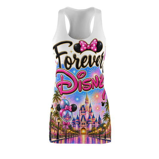 Racerback Dress — "Forever Disney" Castle All-Over Print