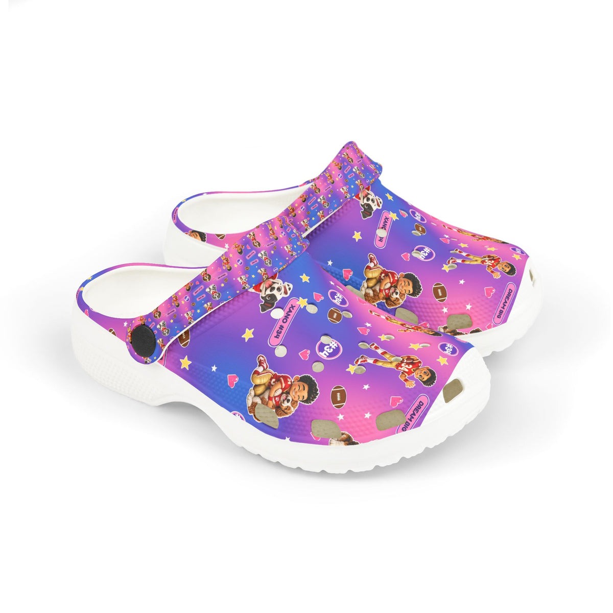 Kids' Purple Puppy Adventure EVA Foam Clogs