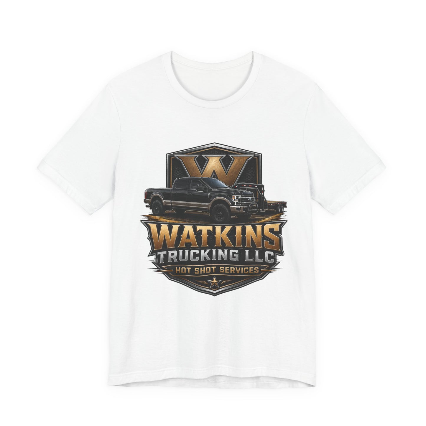 Watkins Trucking LLC Logo T‑Shirt — Gabriel Watkins Contact Graphic Tee