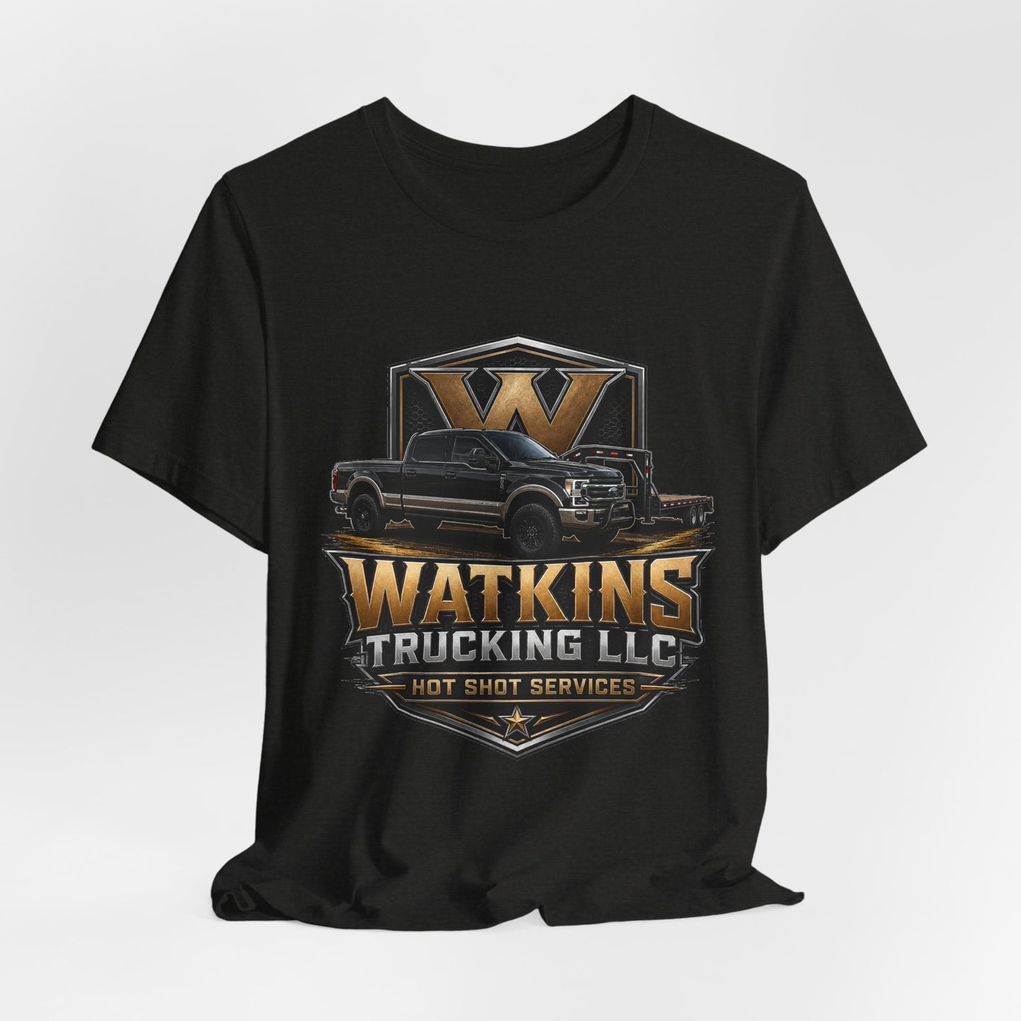Watkins Trucking LLC Logo T‑Shirt — Gabriel Watkins Contact Graphic Tee