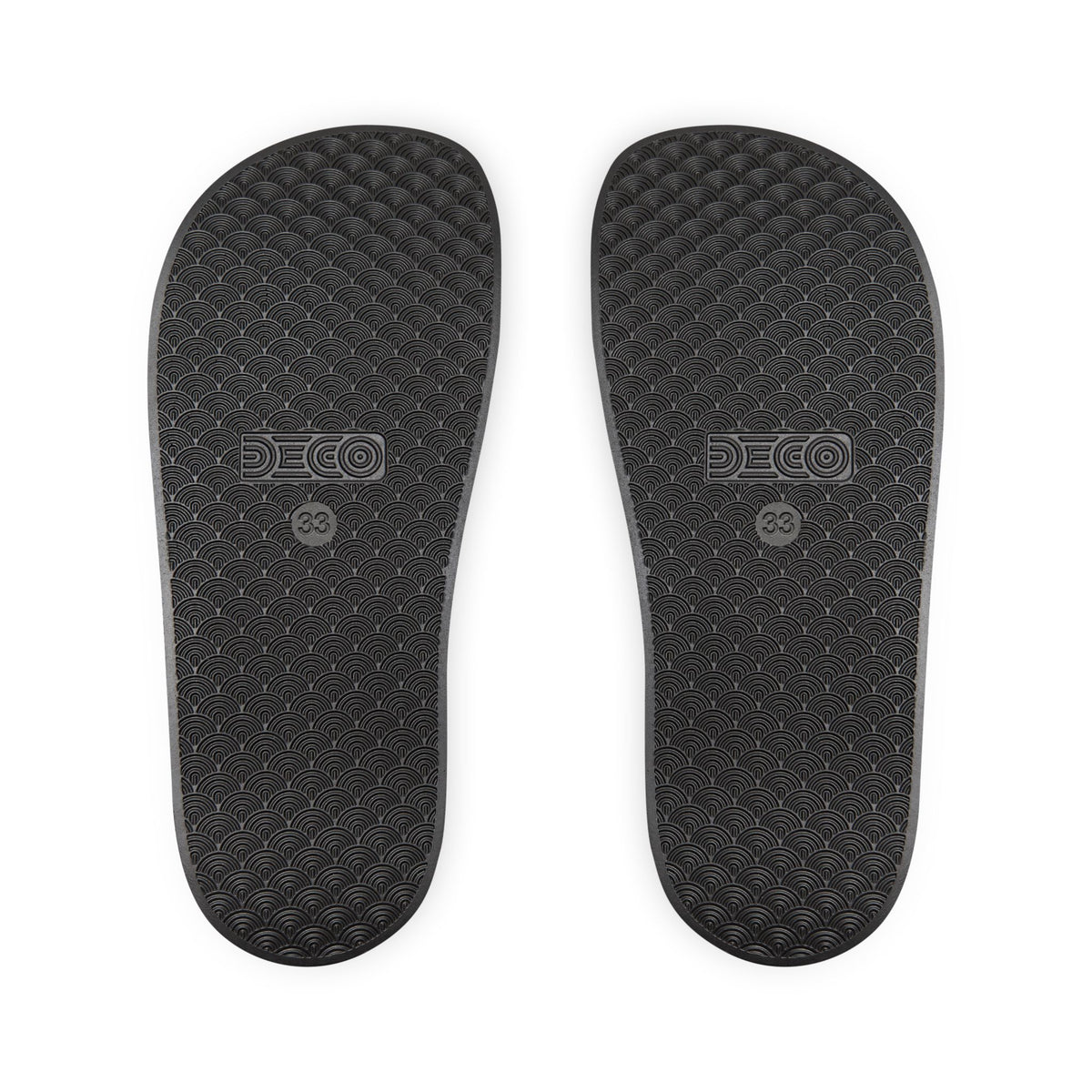 Youth Slides — Navy Football and Puppy Pattern Removable-Strap Sandals