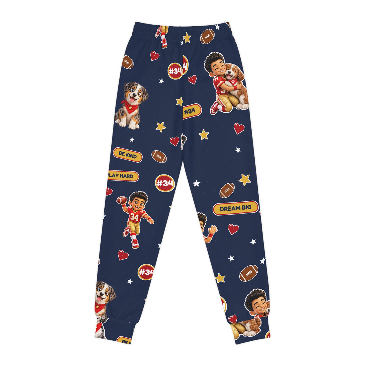 Kids' Navy 'Dream Big' Football & Puppy Joggers