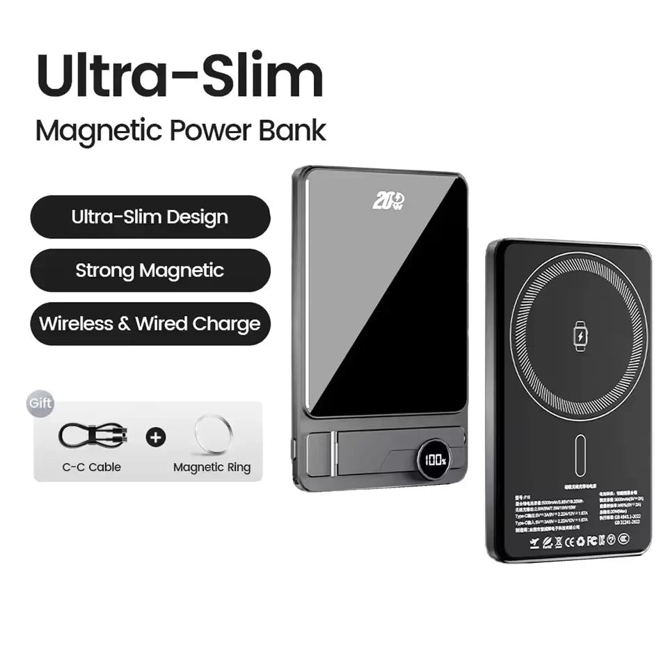 Magnetic Wireless Travel Power Bank