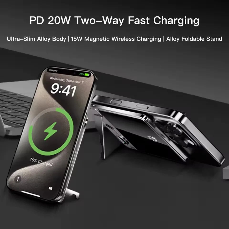 Magnetic Wireless Travel Power Bank