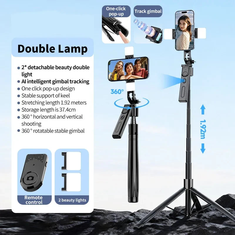 Smart Smartphone Gimbal Stabilizer Tripod