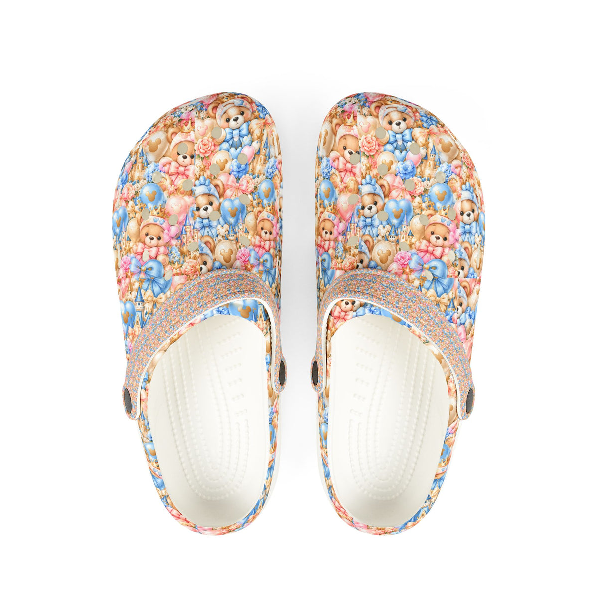 Cute Teddy Bear Pattern Clogs
