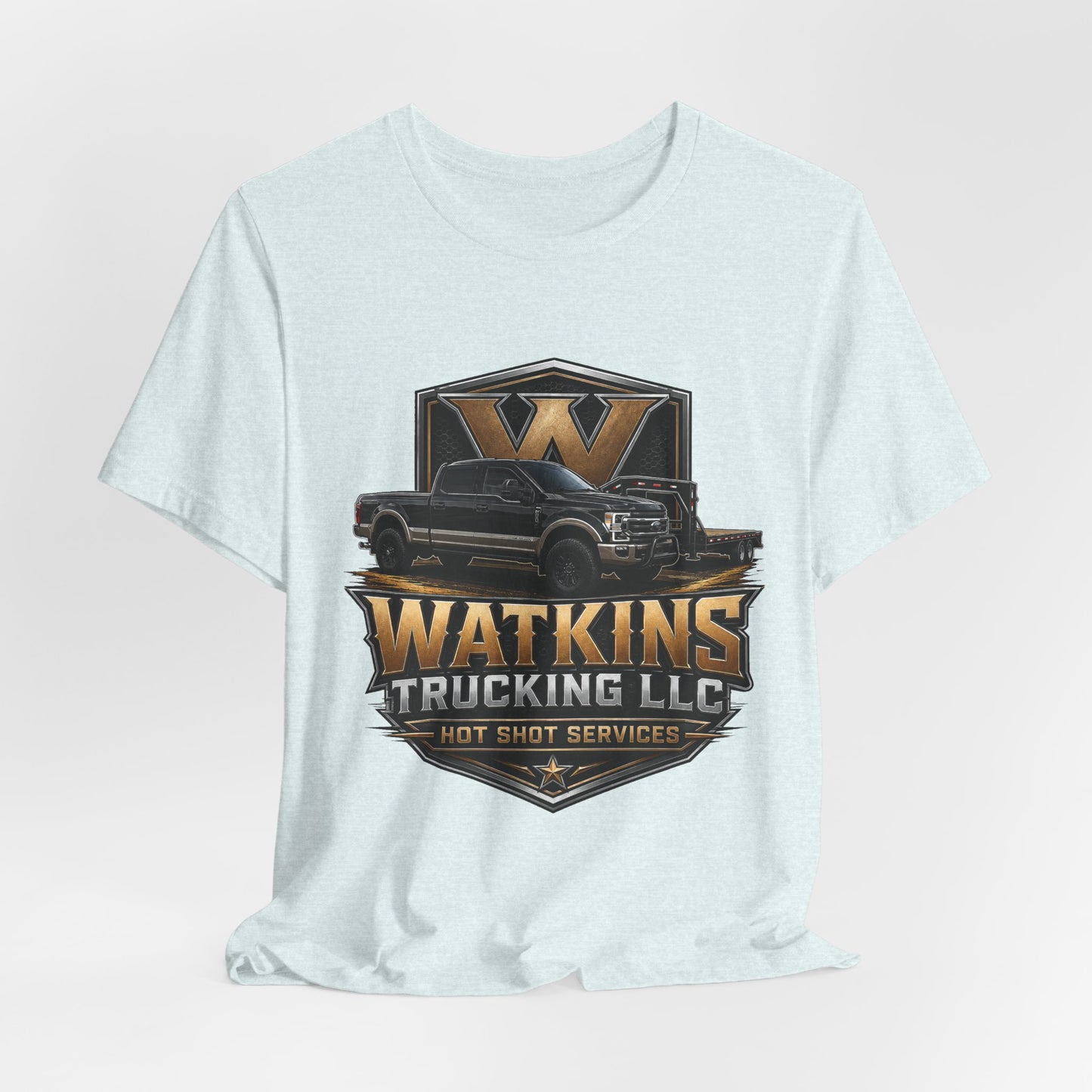 Watkins Trucking LLC Logo T‑Shirt — Gabriel Watkins Contact Graphic Tee