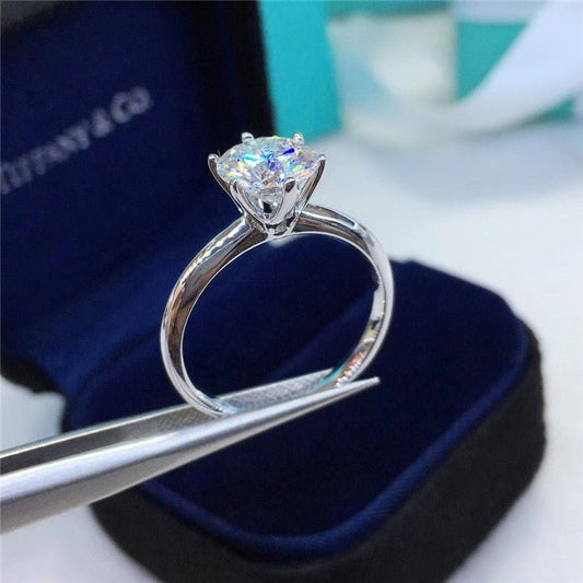 18k Gold Moissanite Diamond Ring - Getmgirlzworld Shop