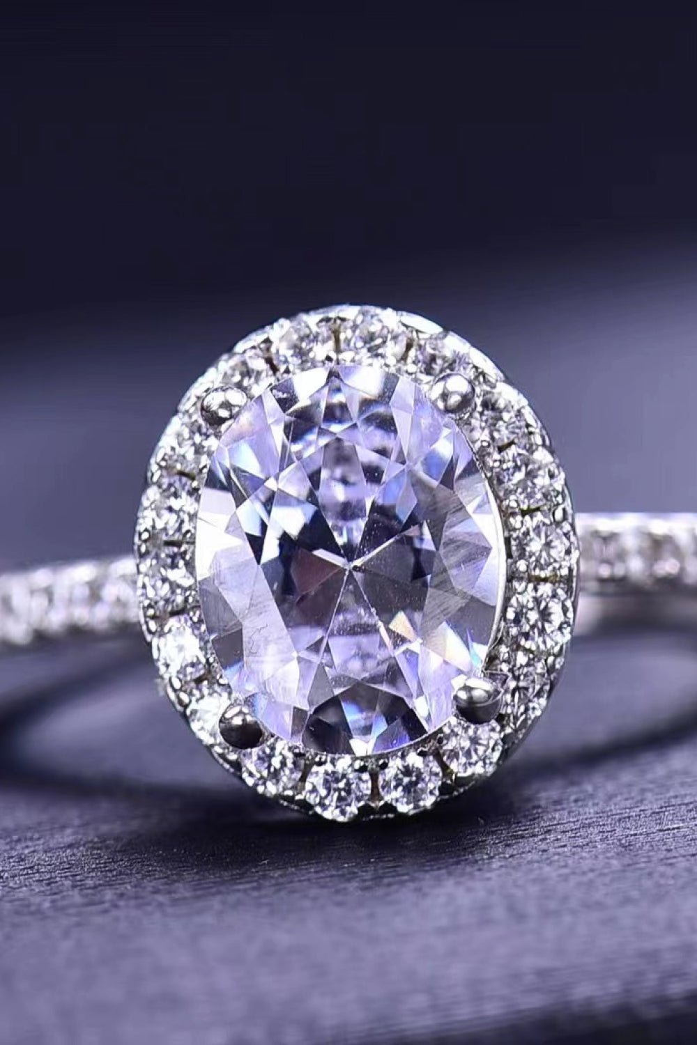 2 Carat Moissanite 18k Platinum - Plated Ring - Getmgirlzworld Shop