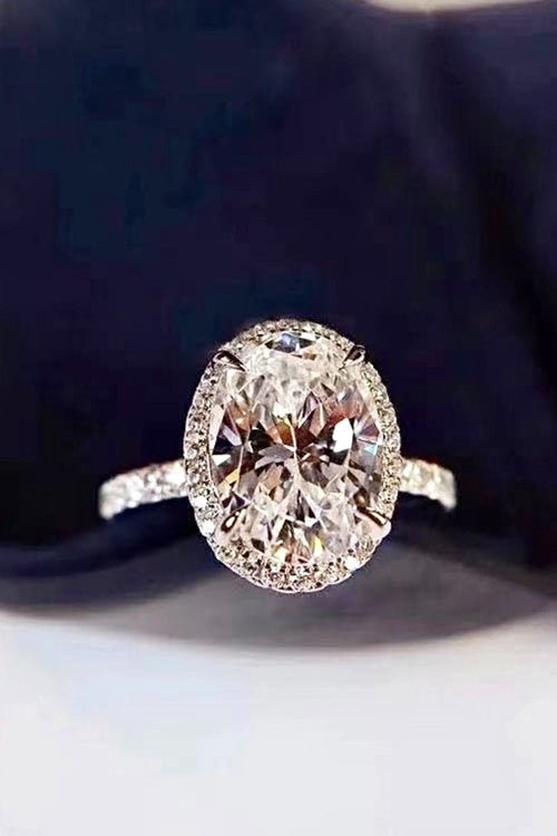 2 Carat Moissanite 18k Platinum - Plated Ring - Getmgirlzworld Shop