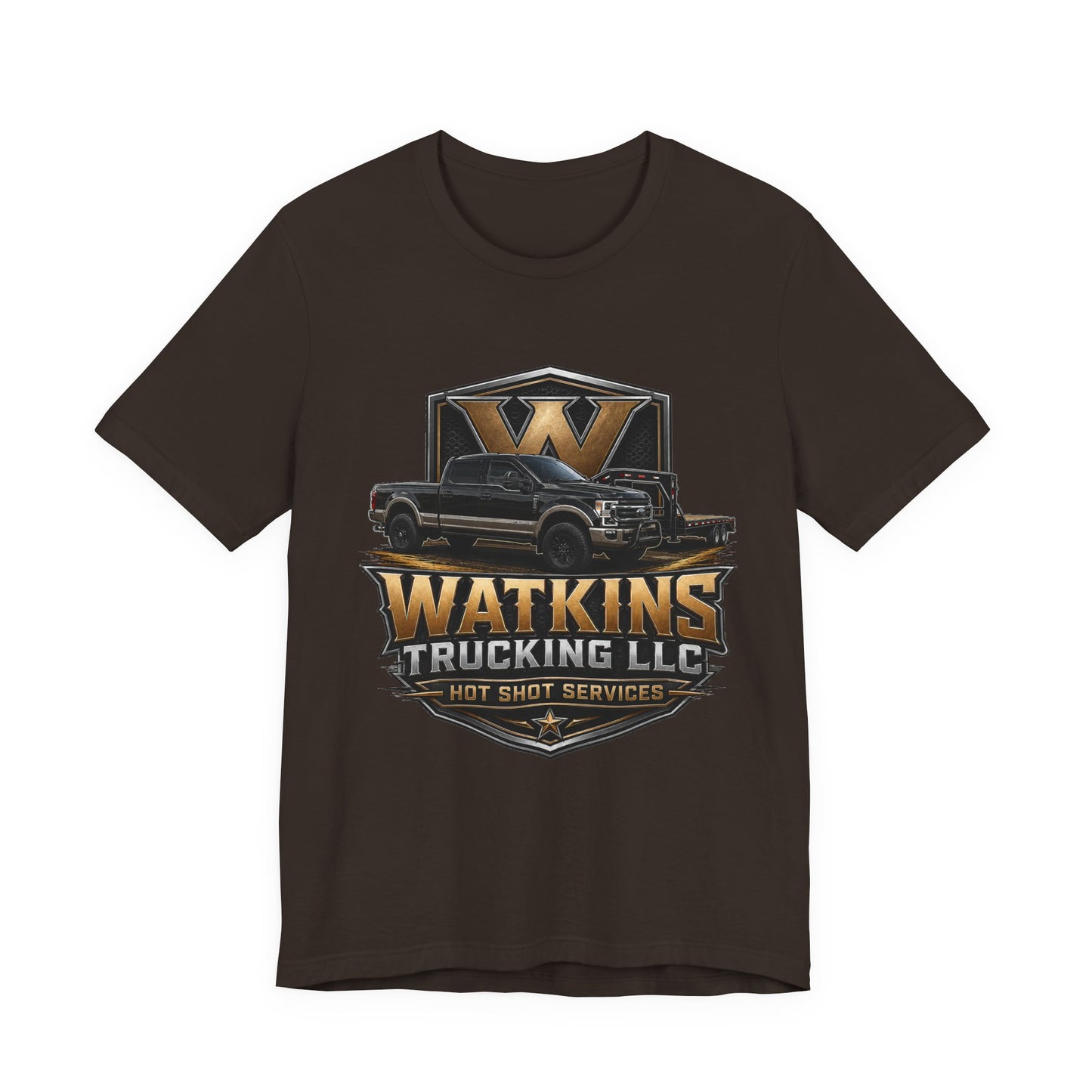 Watkins Trucking LLC Logo T‑Shirt — Gabriel Watkins Contact Graphic Tee