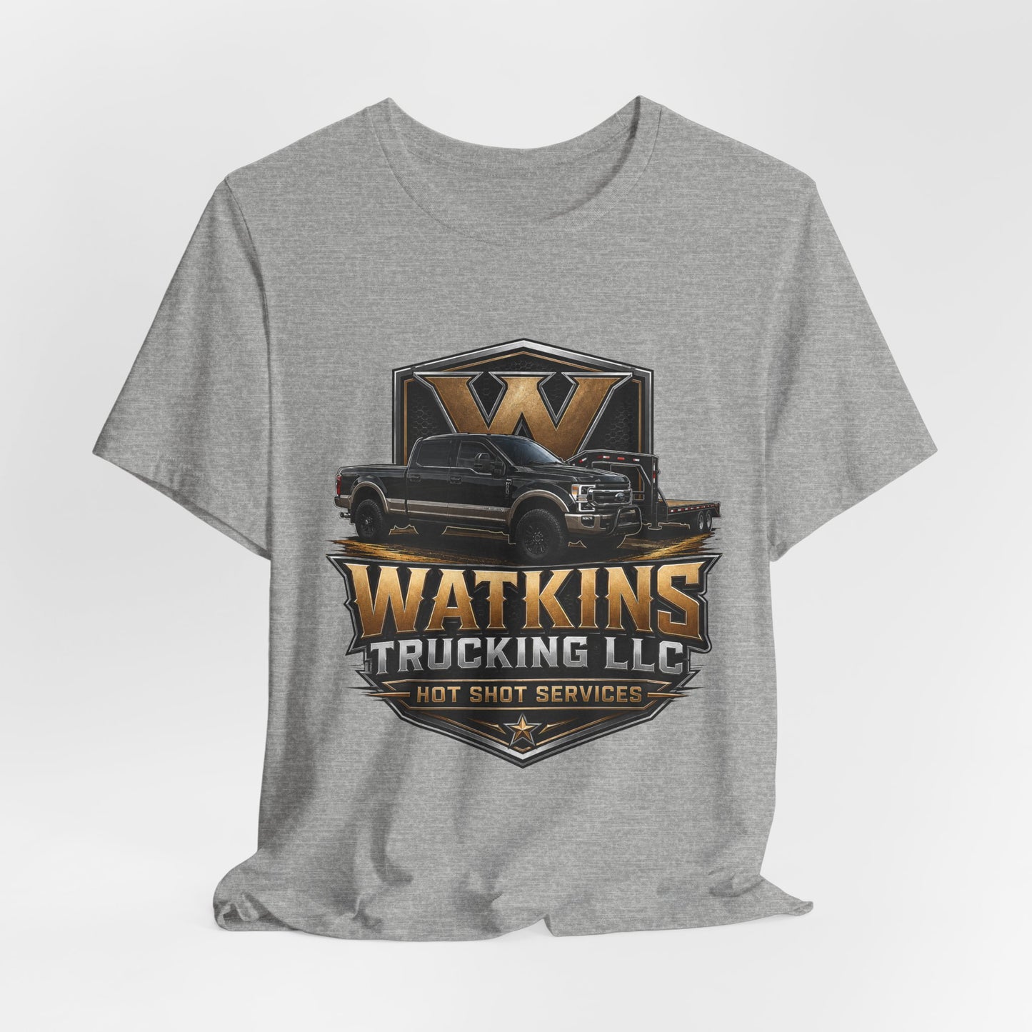 Watkins Trucking LLC Logo T‑Shirt — Gabriel Watkins Contact Graphic Tee