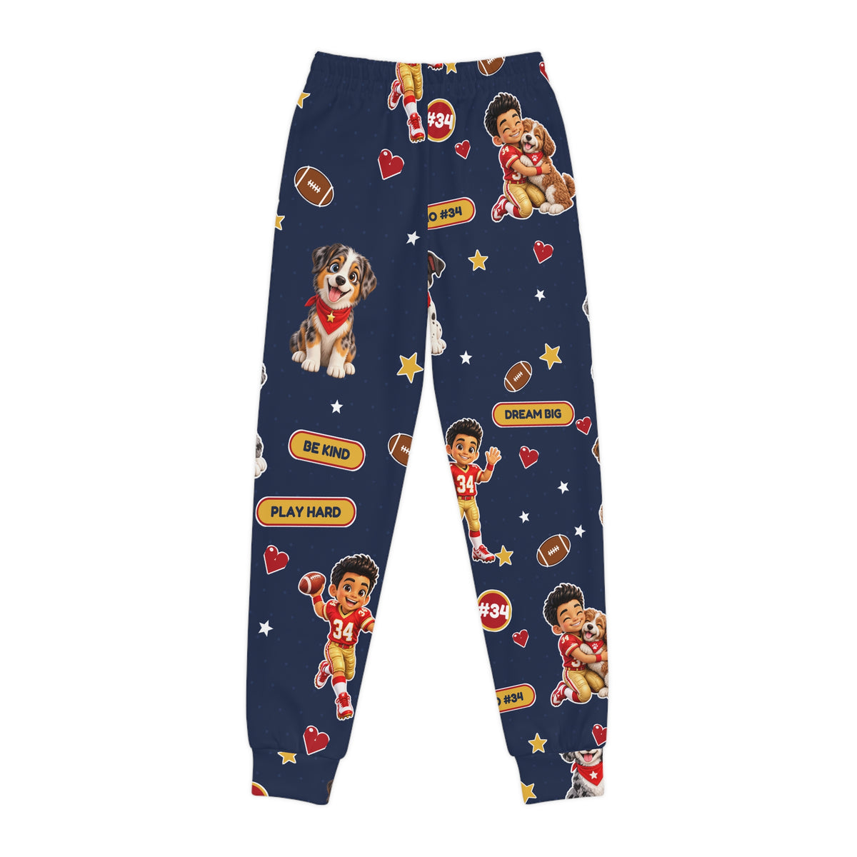 Kids' Navy 'Dream Big' Football & Puppy Joggers