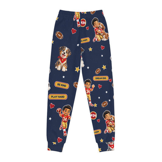 Kids' Navy 'Dream Big' Football & Puppy Joggers