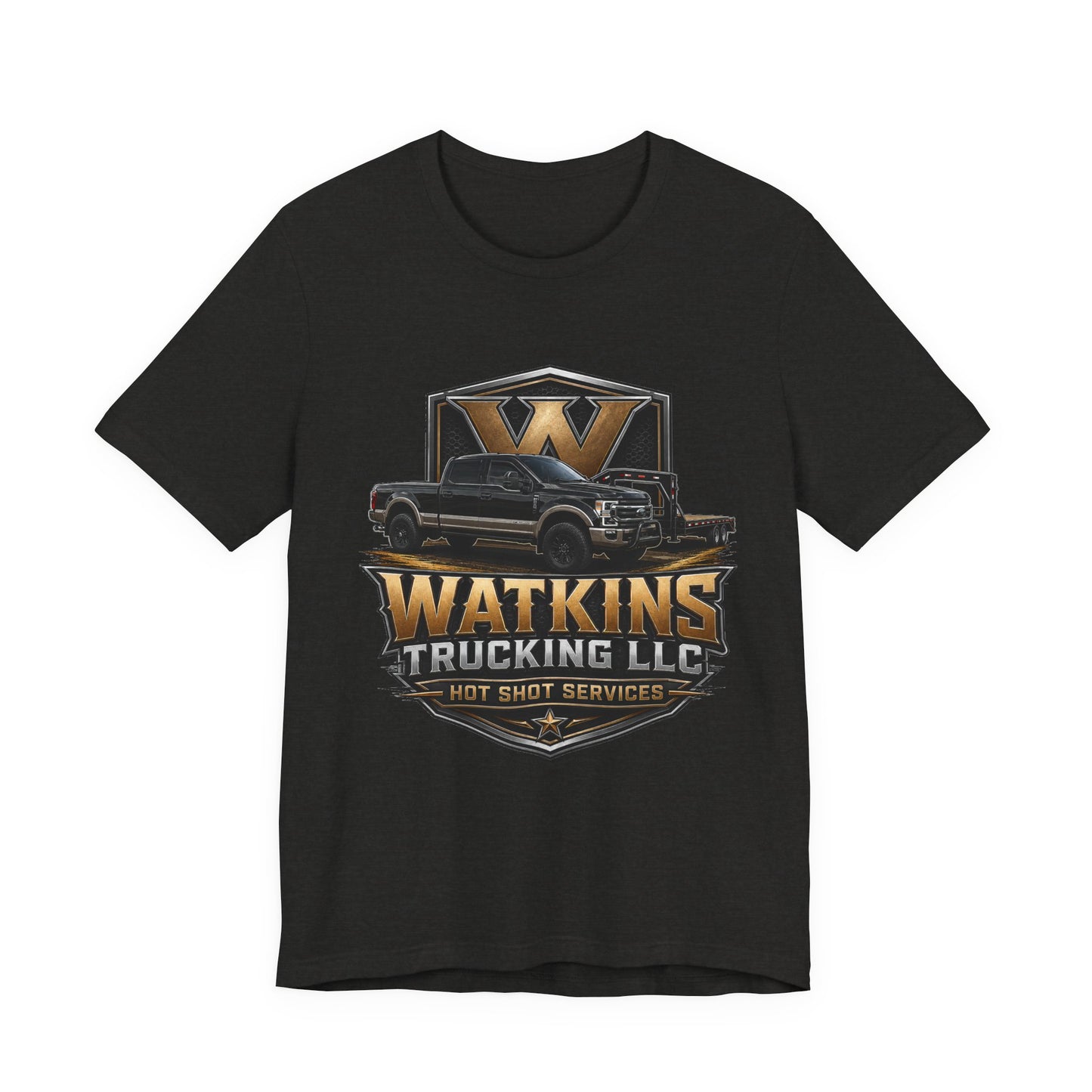 Watkins Trucking LLC Logo T‑Shirt — Gabriel Watkins Contact Graphic Tee