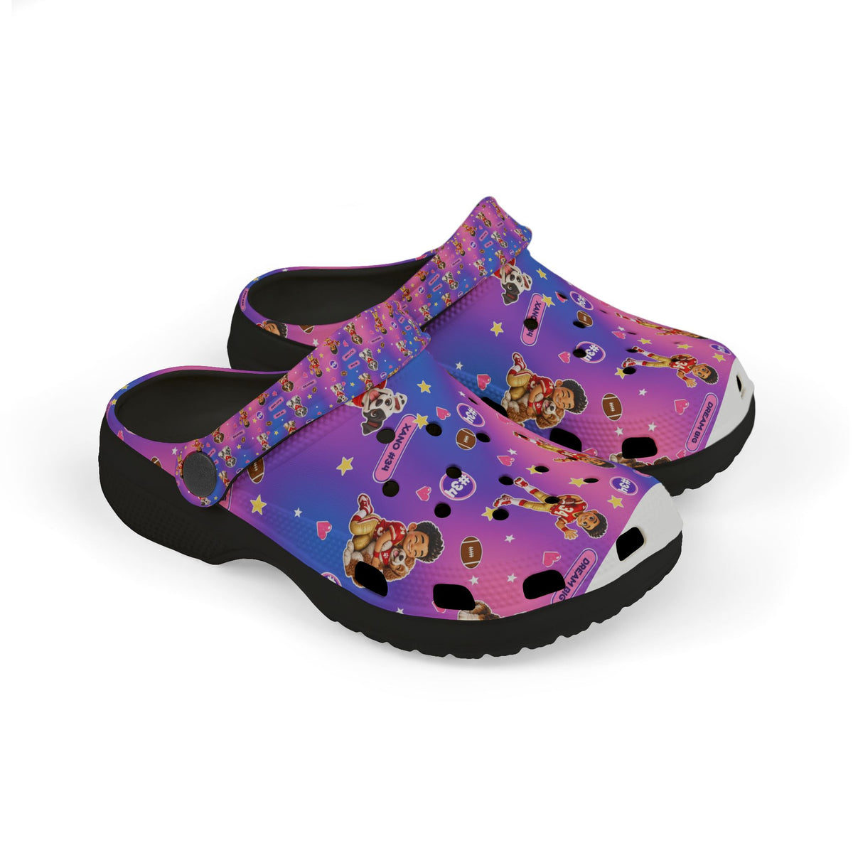 Kids' Purple Puppy Adventure EVA Foam Clogs