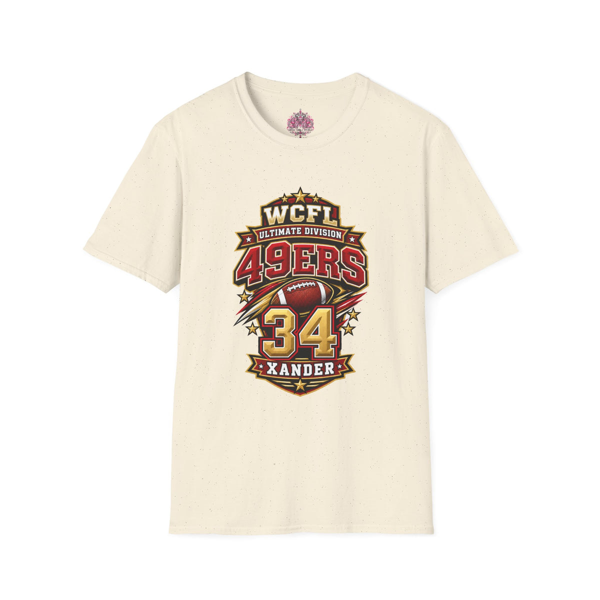 Custom Team Shirt -49ers WCFL Football Tee — Ultimate Division  Jersey Shirt
